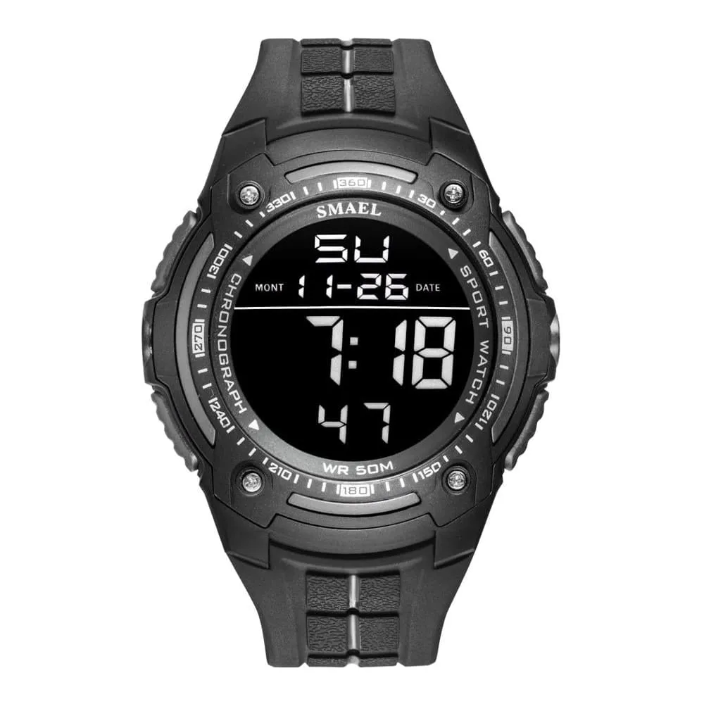 Digital Watches Smael Top Brand Luxury Clock 50m Waterproof Watch Led Light