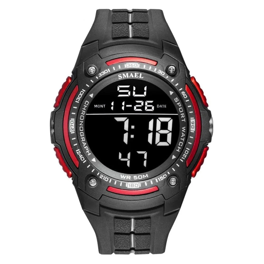 Digital Watches Smael Top Brand Luxury Clock 50m Waterproof Watch Led Light