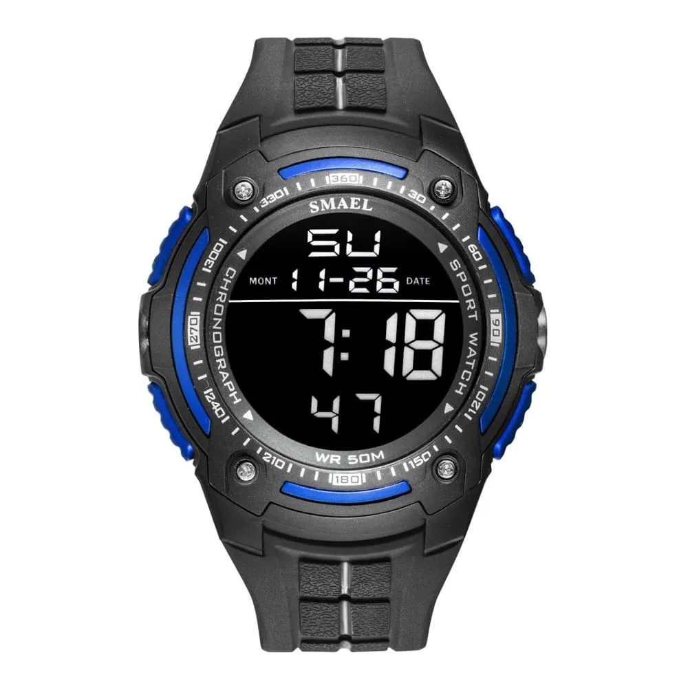 Digital Watches Smael Top Brand Luxury Clock 50m Waterproof Watch Led Light