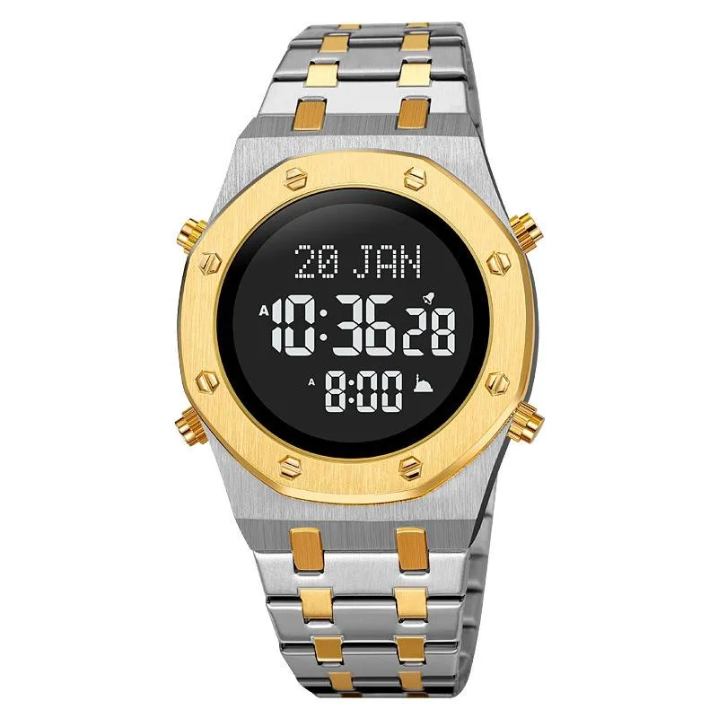 Digital Wrist Watch for Muslim Worships - Multifunctional