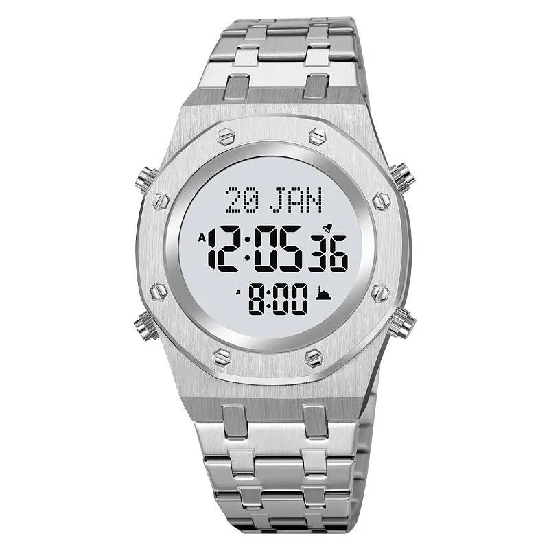 Digital Wrist Watch for Muslim Worships - Multifunctional
