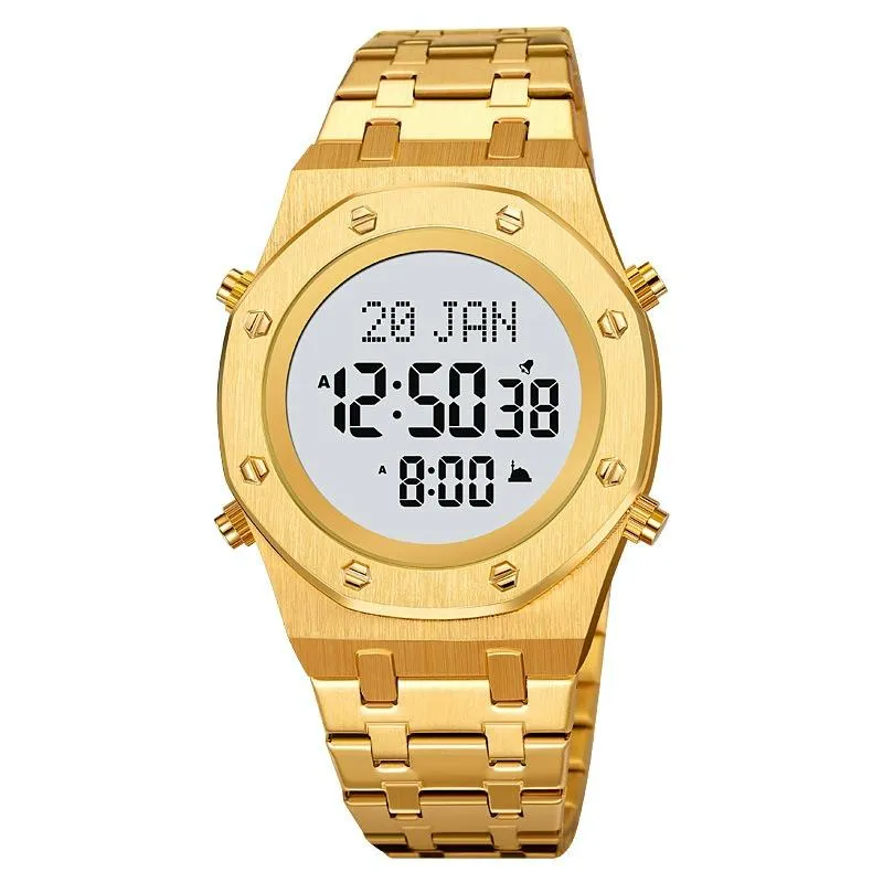 Digital Wrist Watch for Muslim Worships - Multifunctional