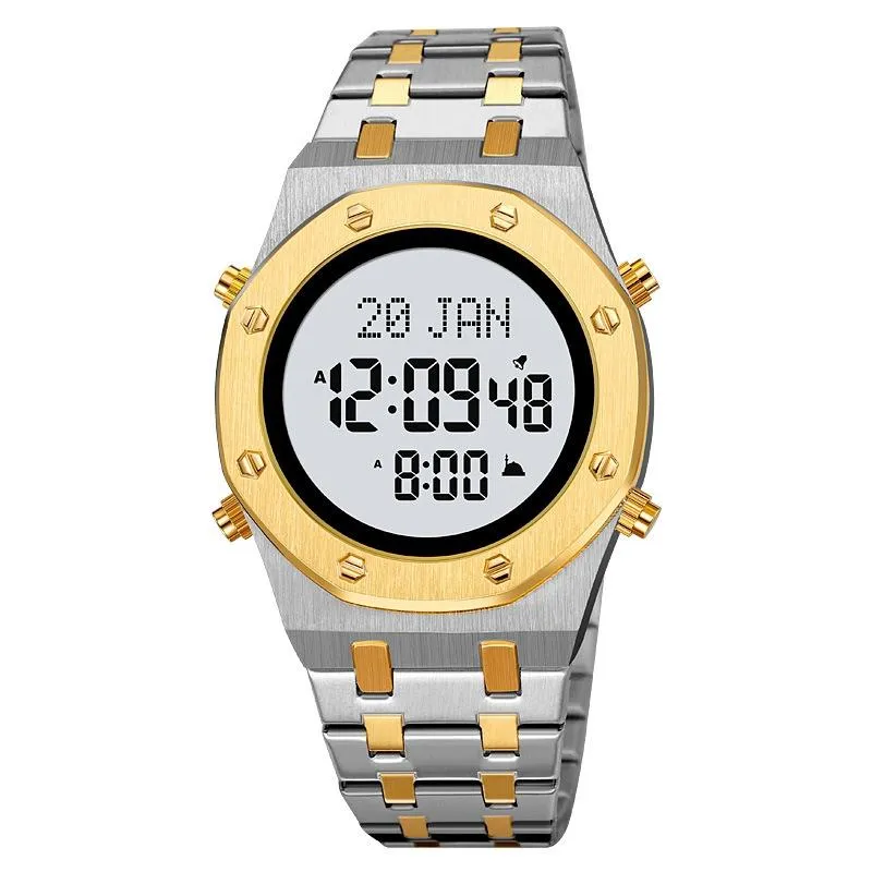 Digital Wrist Watch for Muslim Worships - Multifunctional