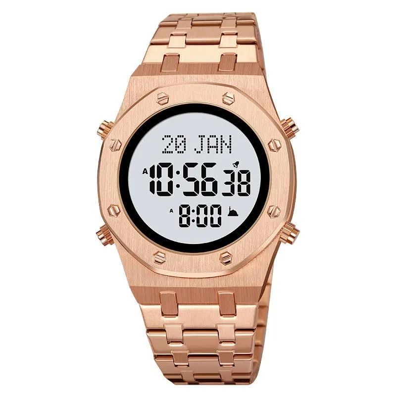 Digital Wrist Watch for Muslim Worships - Multifunctional