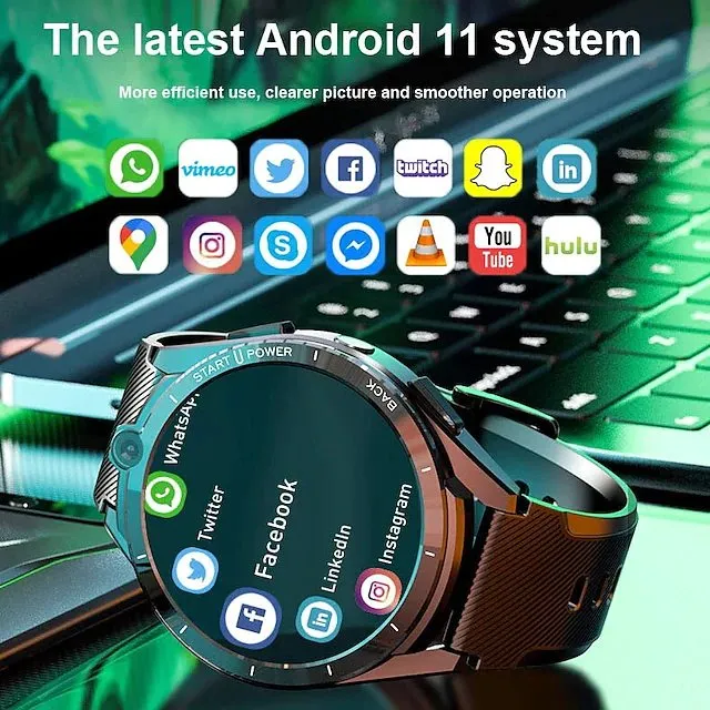 Dual-Camera SmartWatch Video Streaming HD Ultra Z40 With WiFi 4G-LTE & GPS