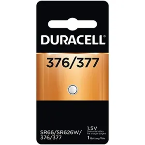 Duracell 376/377 1.5V Silver Oxide Button Battery, 1 Count*