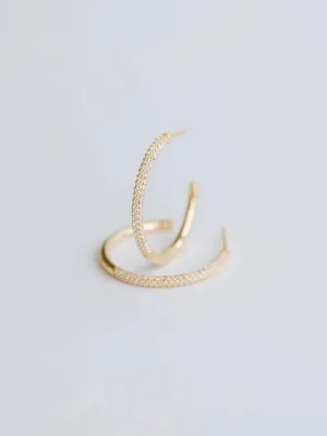 EMERSON GOLD HOOPS MICHELLE MCDOWELL