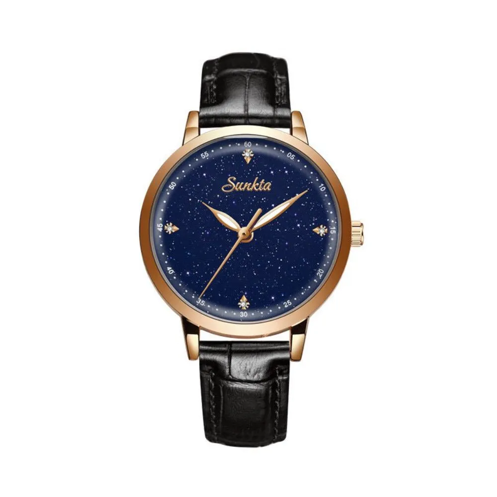 Exquisite Starry Dial Waterproof Watch For Women