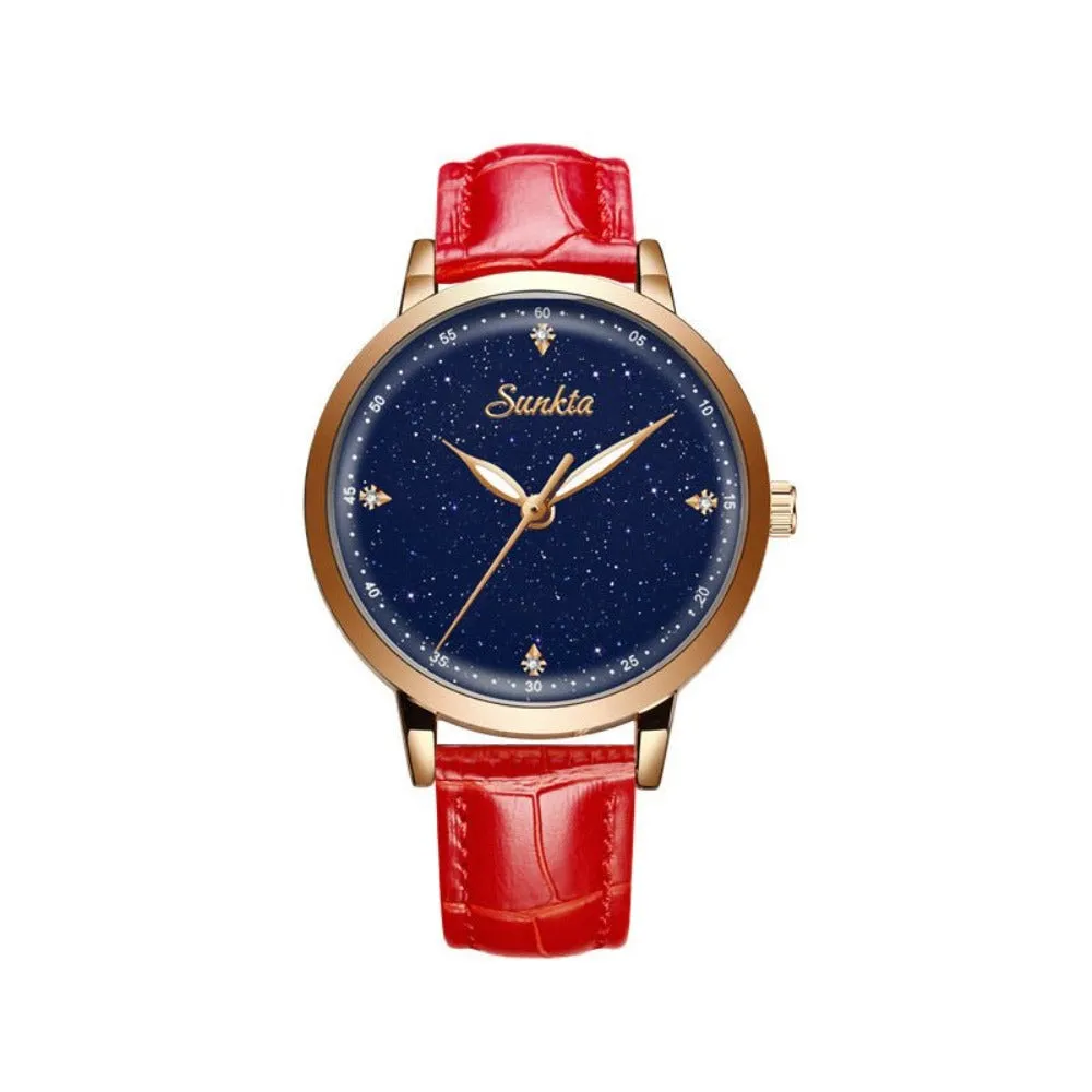Exquisite Starry Dial Waterproof Watch For Women