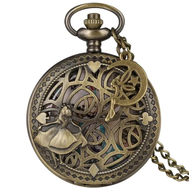 Fairy Dancing Lovely Princess Quartz Pocket Watch