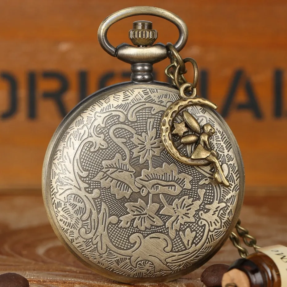 Fairy Dancing Lovely Princess Quartz Pocket Watch
