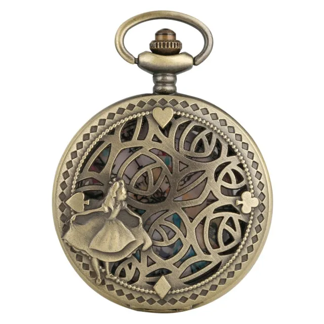 Fairy Dancing Lovely Princess Quartz Pocket Watch