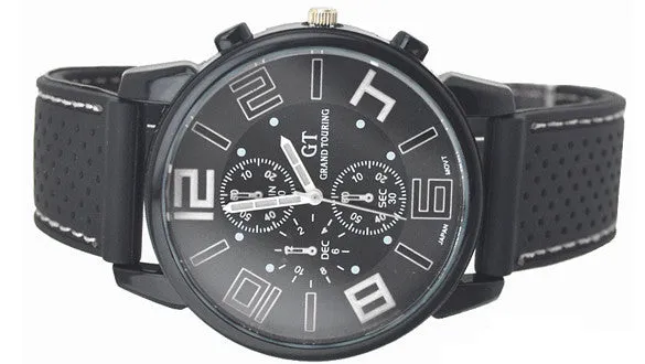 FANALA New Large Display Relogio Masculino Men Sport Watch Analog Digital Display Quartz Rubber Military Watches %K