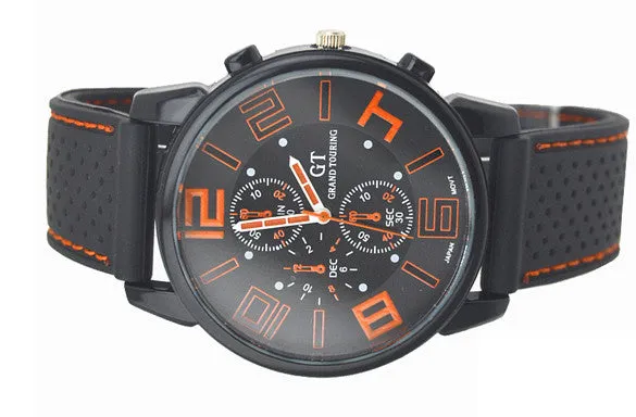 FANALA New Large Display Relogio Masculino Men Sport Watch Analog Digital Display Quartz Rubber Military Watches %K