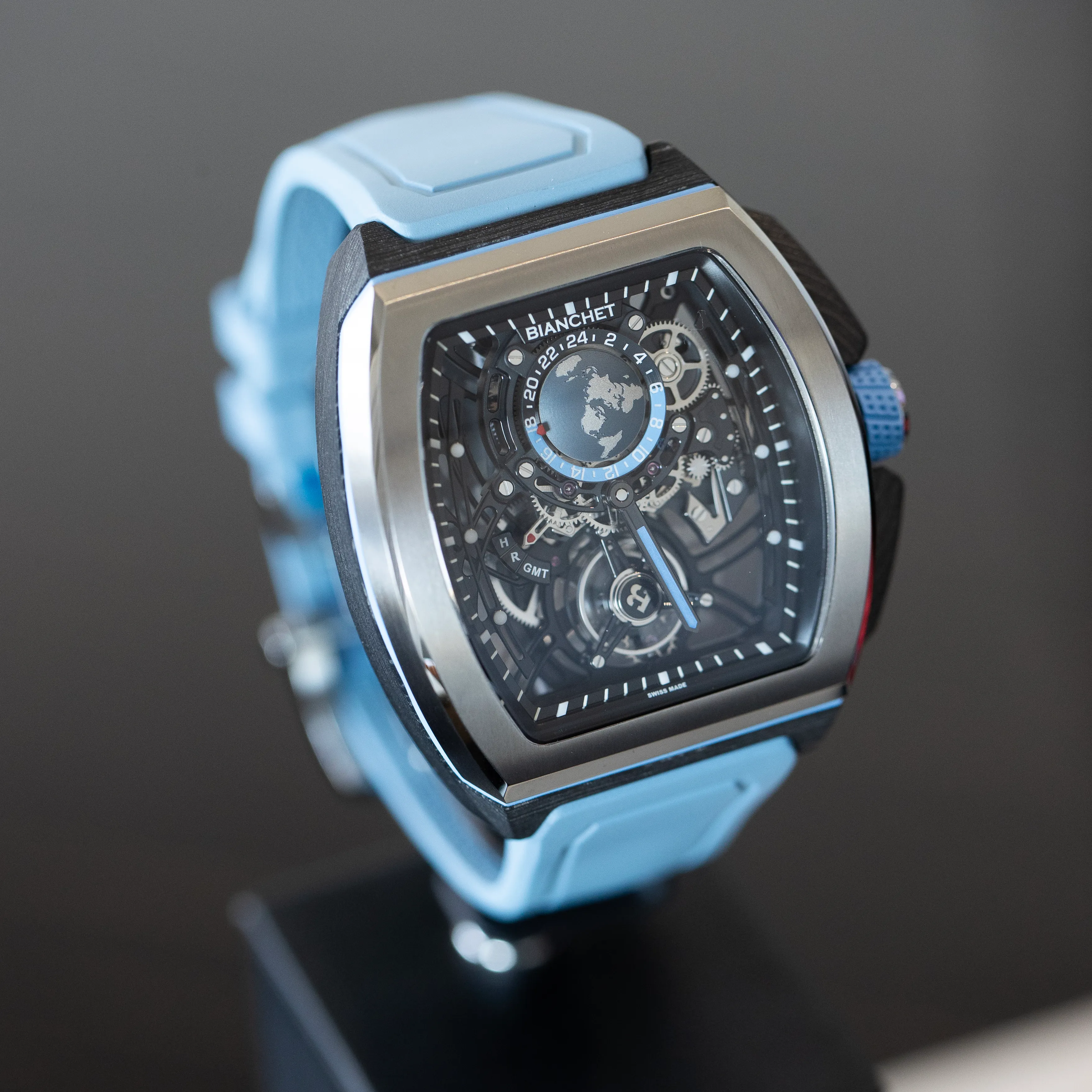 Flying Tourbillon Sport GMT B 1.618 Carbon Sky Blue