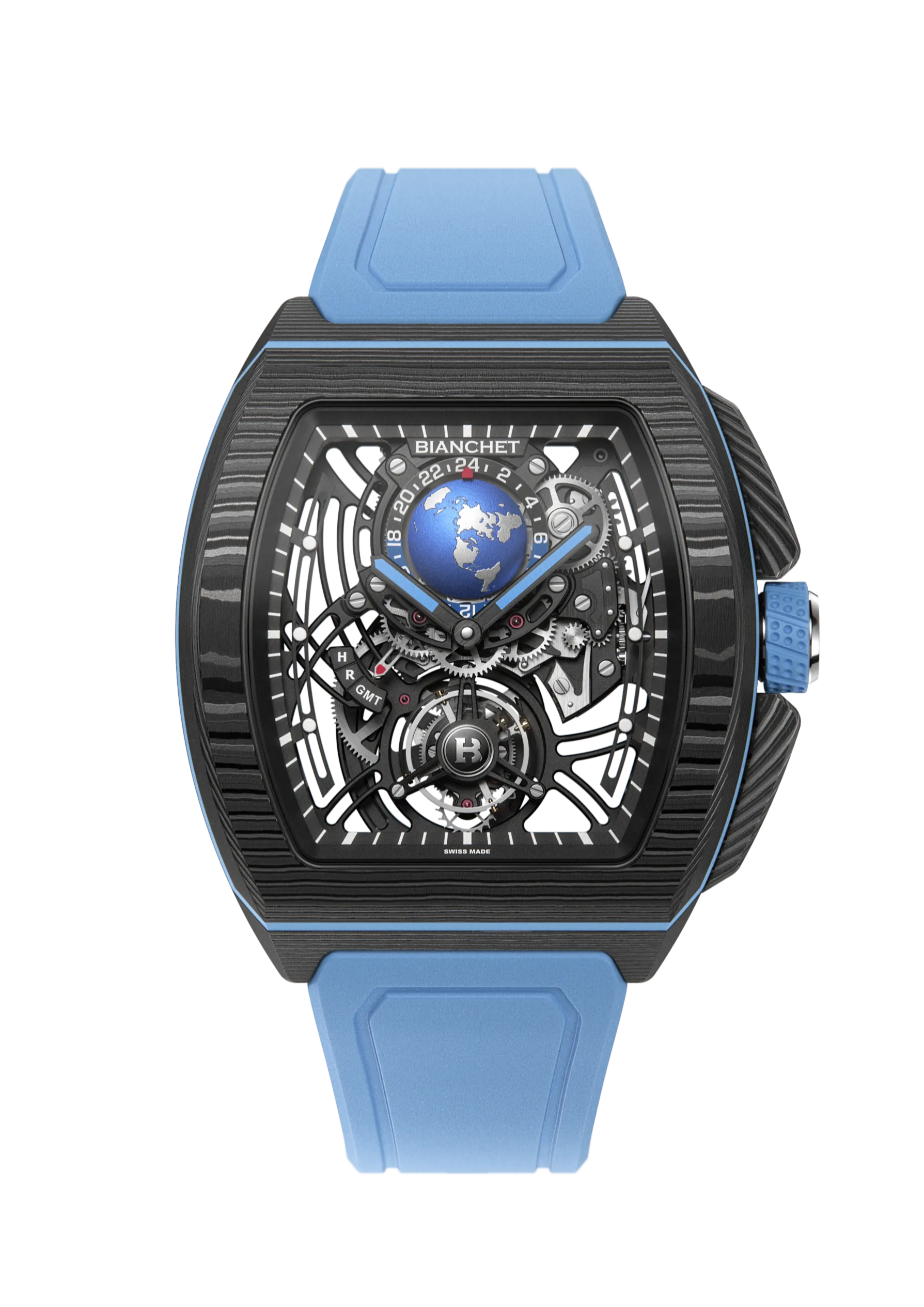 Flying Tourbillon Sport GMT B 1.618 Carbon Sky Blue