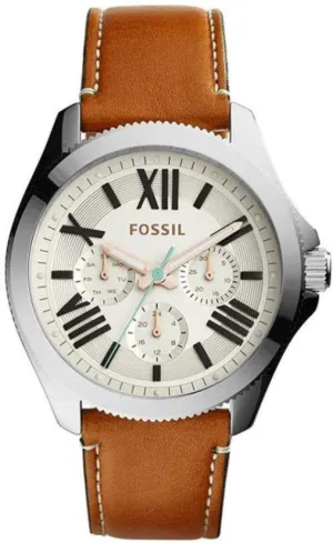 Fossil Cecile Multifunction Dark Brown Leather Women's Watch AM4638