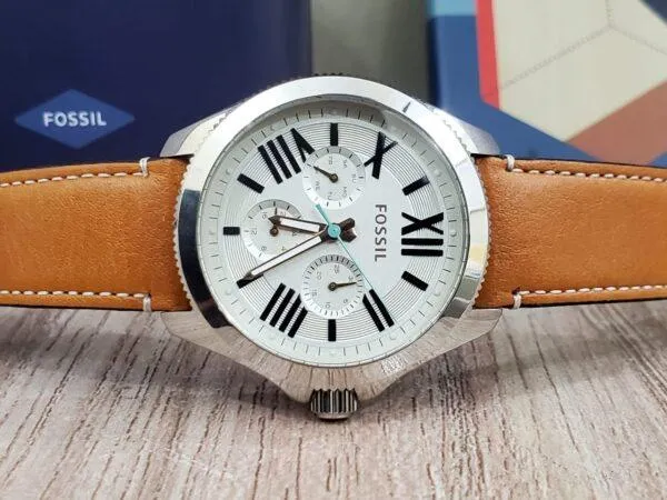 Fossil Cecile Multifunction Dark Brown Leather Women's Watch AM4638