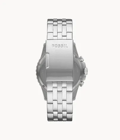 Fossil Fb-01 Silver Chronograph Men's Watch FS5864