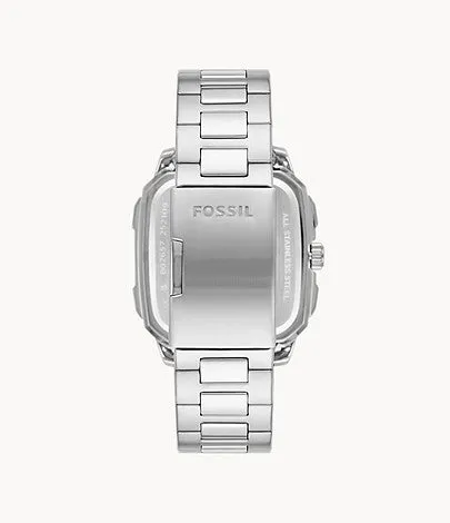 Fossil Multifunction Silver Stainless Steel Men's Watch BQ2655