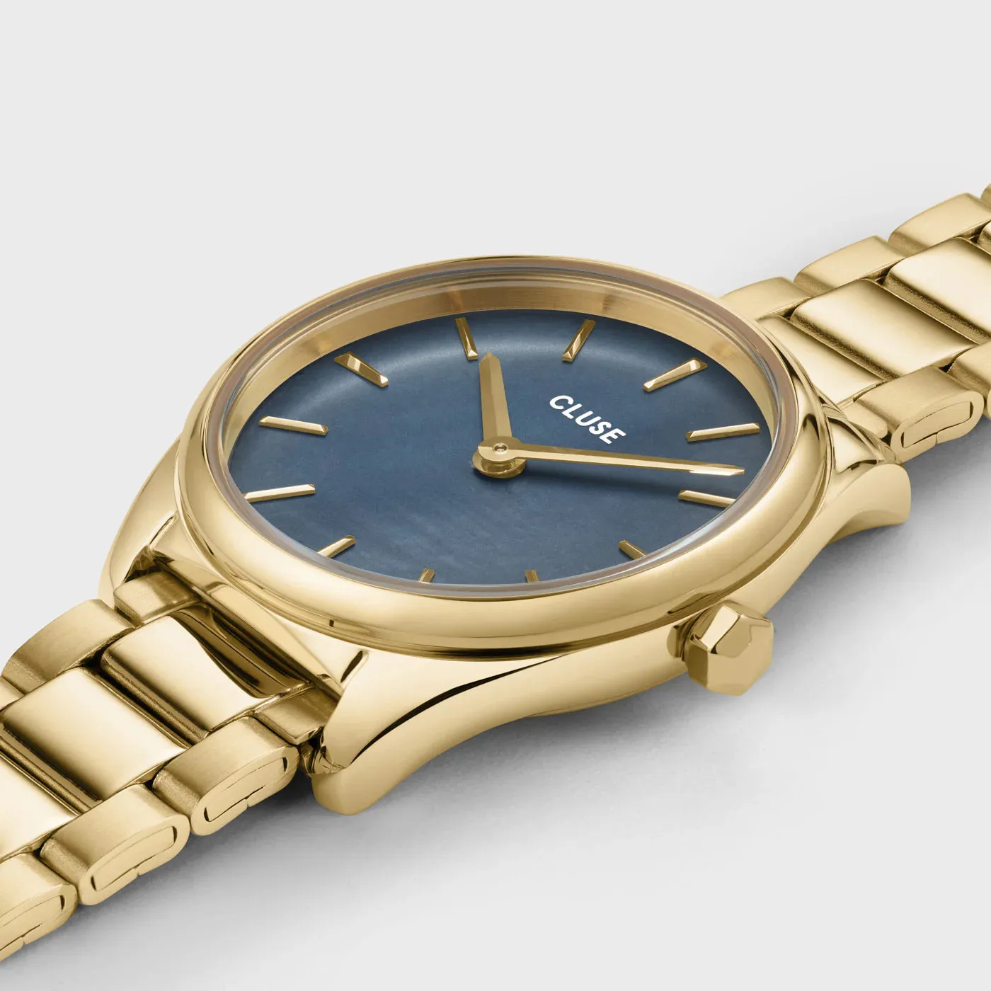 Féroce Mini Watch Steel, Blue Pearl, Gold