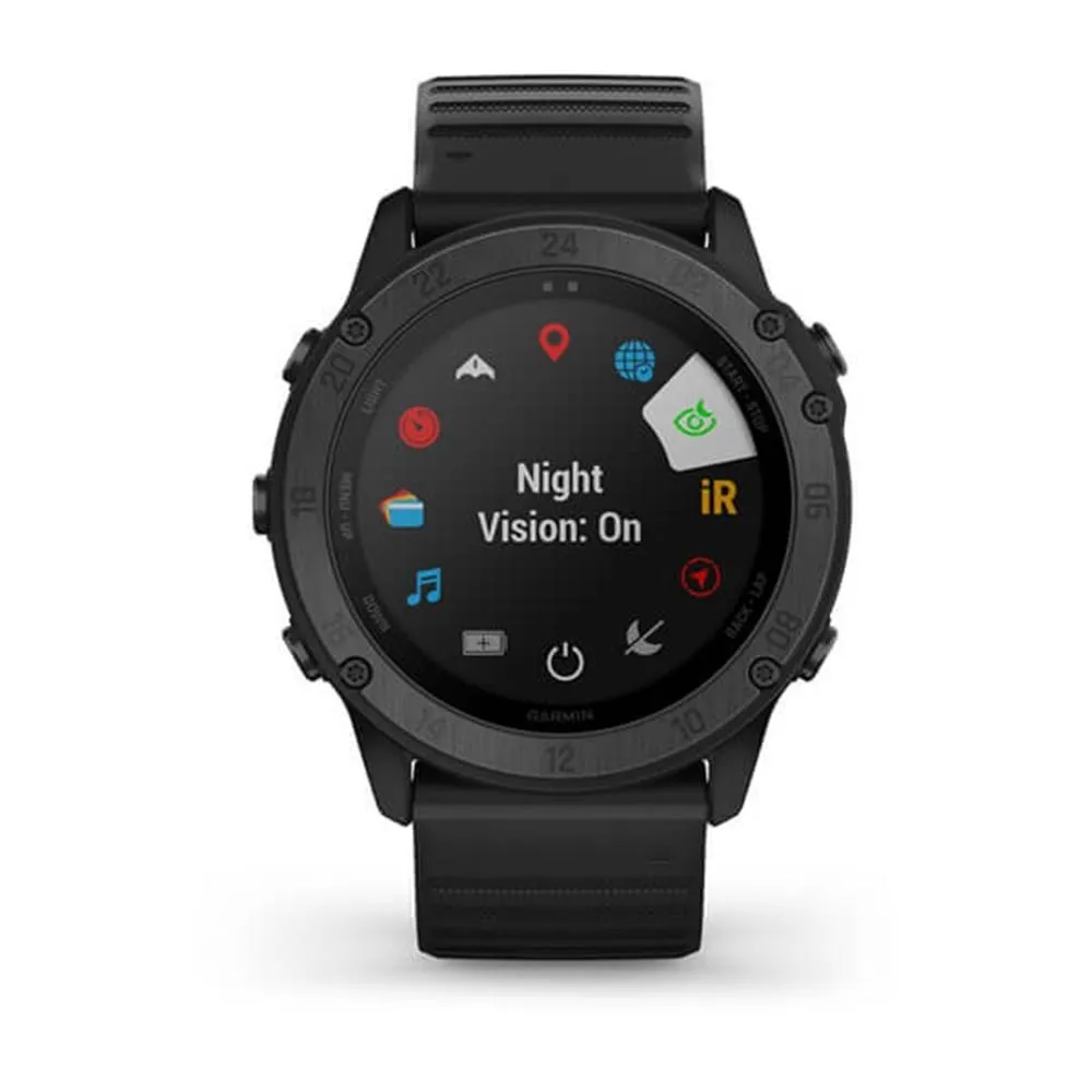 Garmin tactix Black Silicone Band Sapphire Edition Delta Military GPS Smart Watch - 010-02357-00