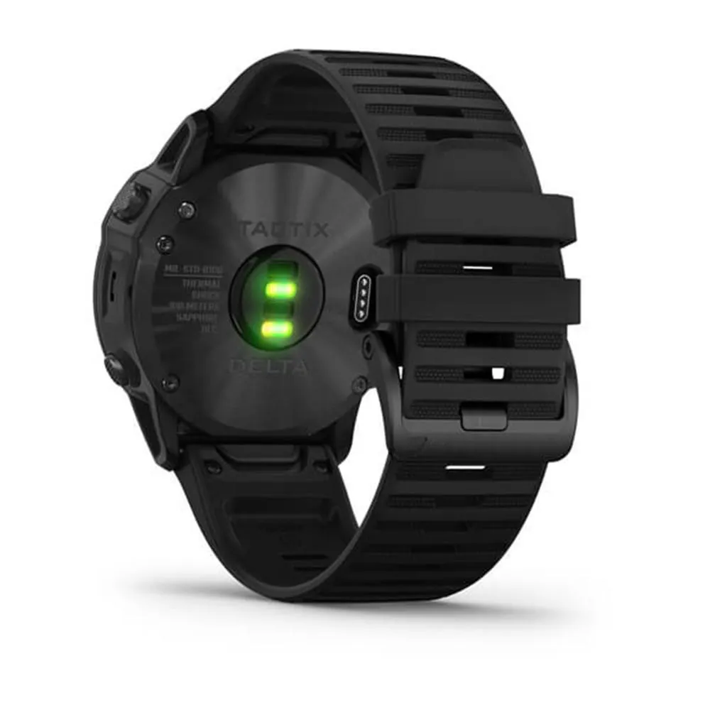 Garmin tactix Black Silicone Band Sapphire Edition Delta Military GPS Smart Watch - 010-02357-00