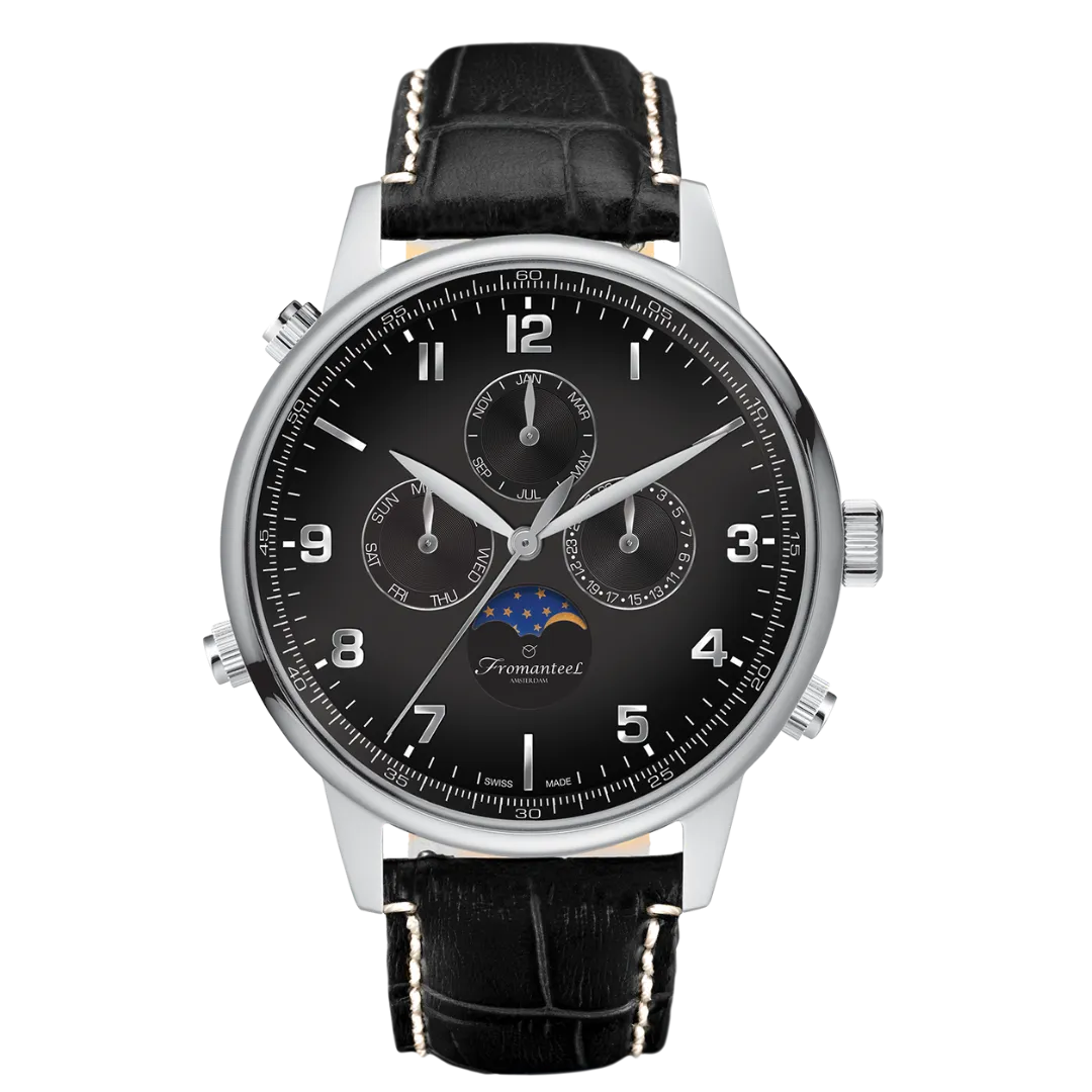 Globetrotter Moon Phase Black