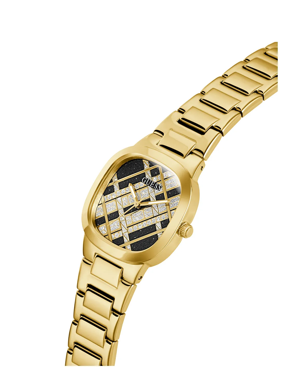 Gold Black Glitz Clash Watch