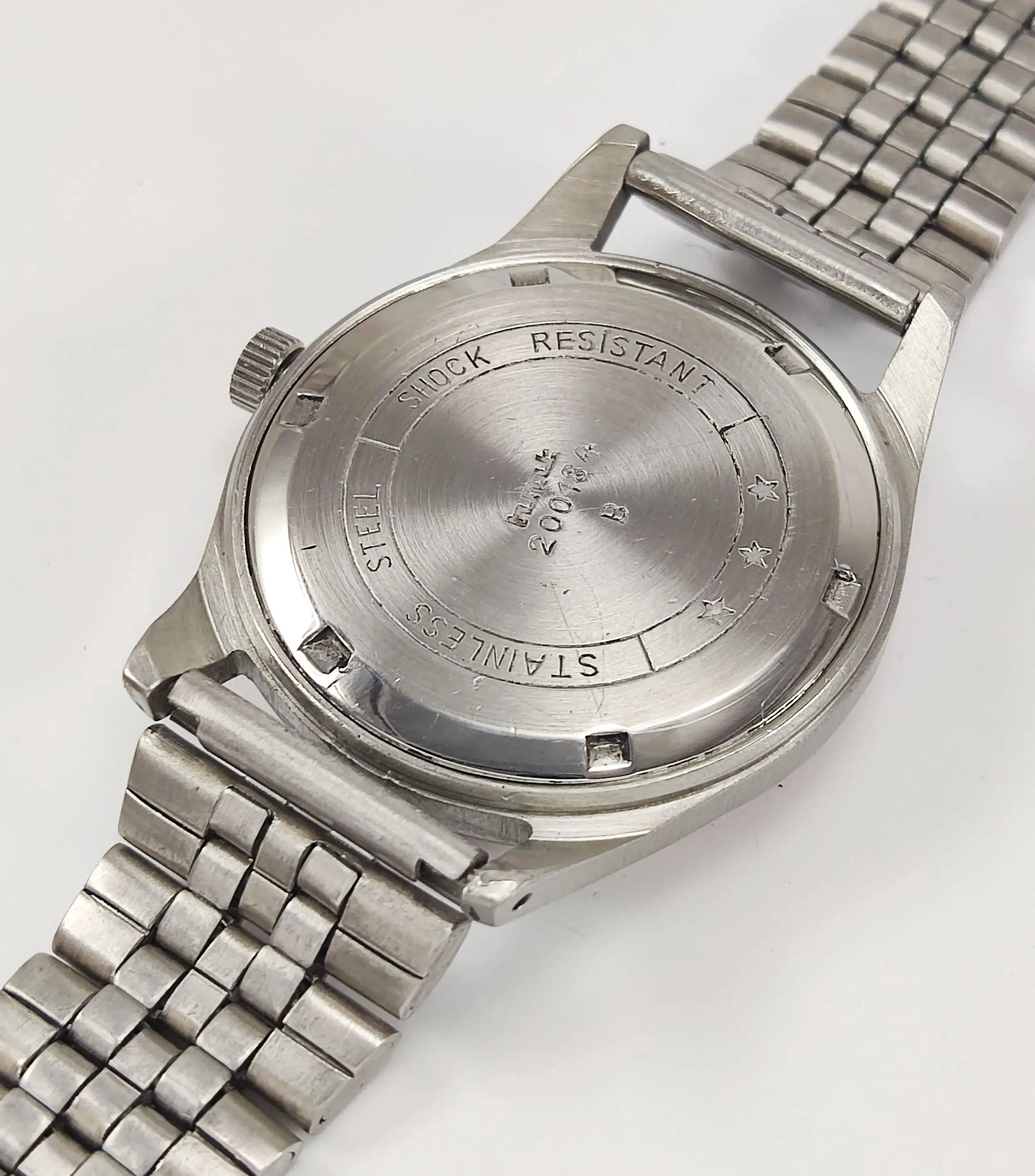HMT Janata Para Shock 17 Jewels Urdu/Arabic Orange Dial Mechanical Hand winding Men's Wrist Watch