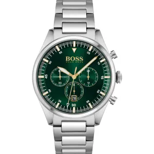 Hugo Boss Pioneer Green Dial Chronograph Men's Watch 1513868