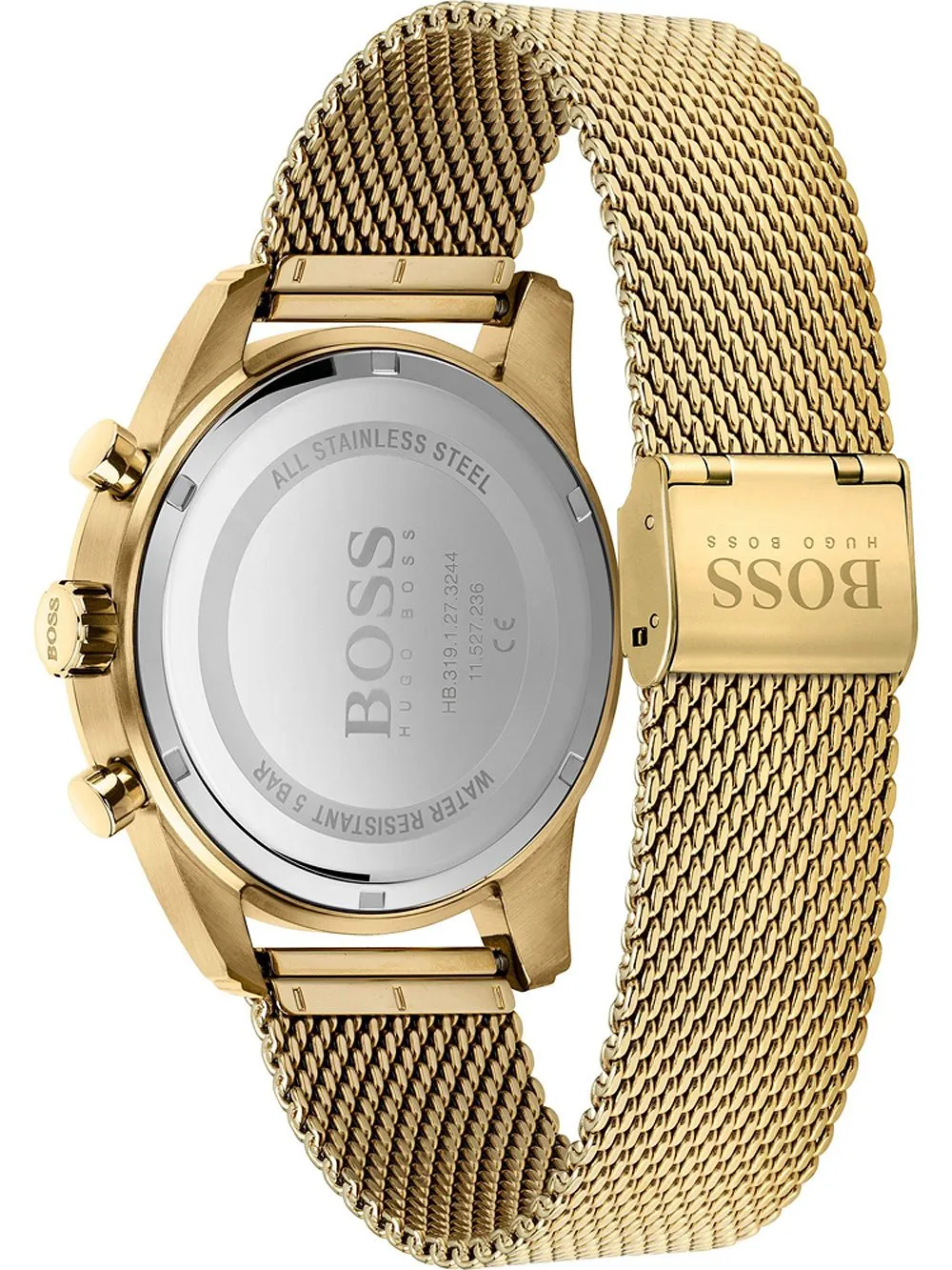 Hugo Boss Skymaster Gold Mesh Men's Watch 1513838