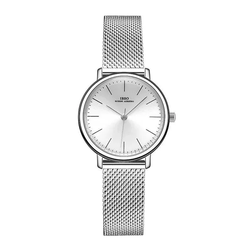 IBSO 36WA Geneva Mesh Bracelet Women Quartz Watches