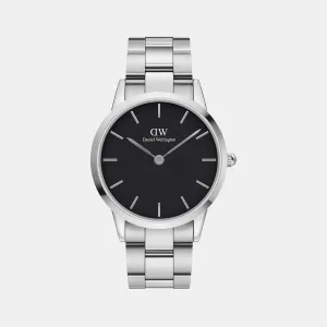 Iconic Men's Black Analog Stainless Steel Watch DW00100342
