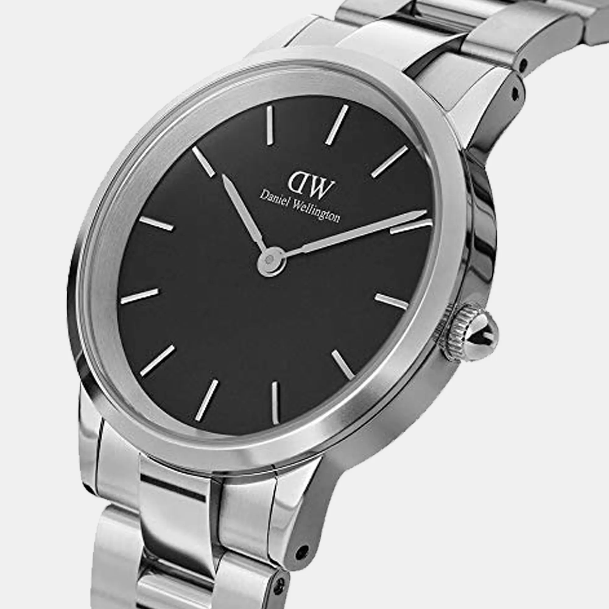 Iconic Men's Black Analog Stainless Steel Watch DW00100342