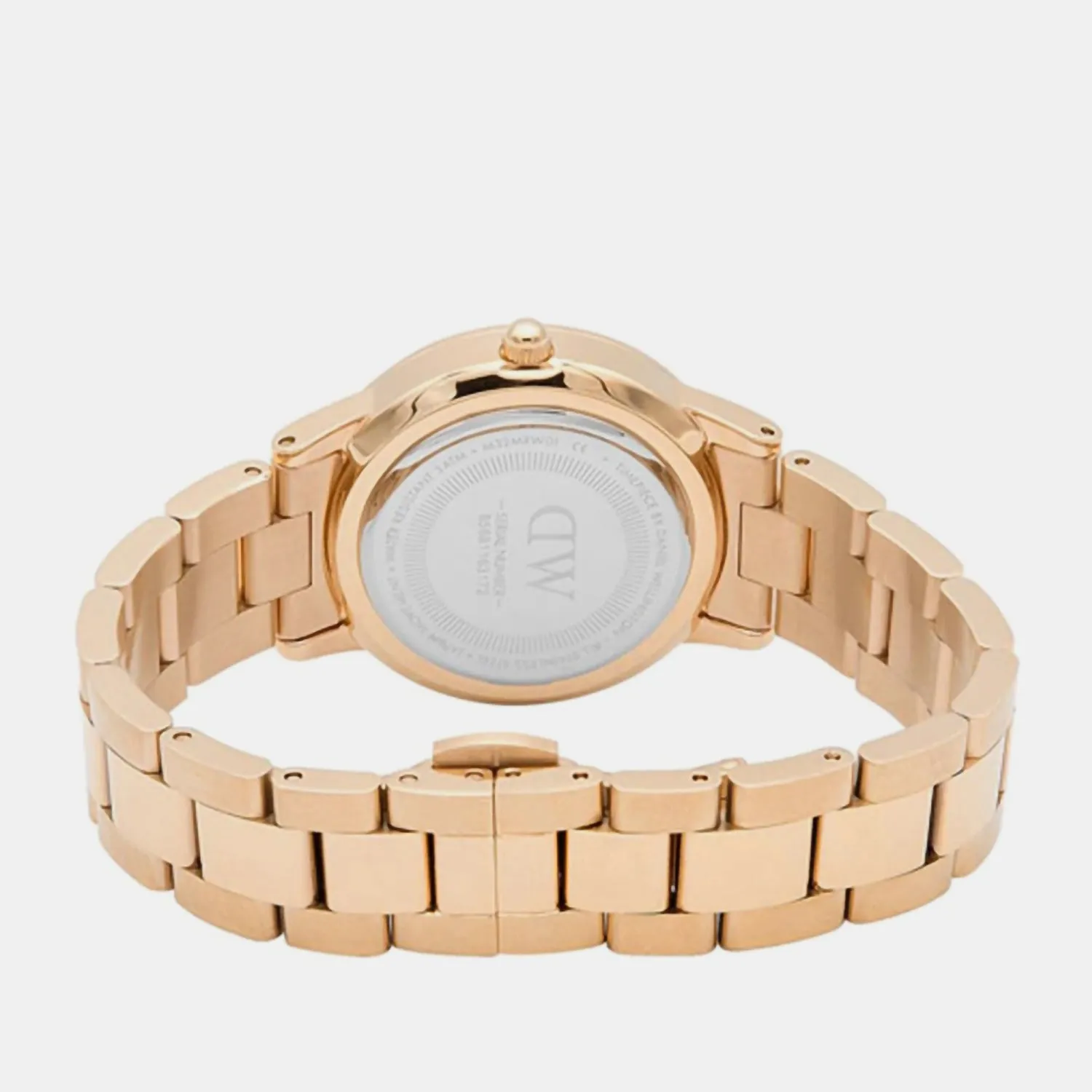 Iconic Women Brown Analog Stainless Steel Watch DW00100461K