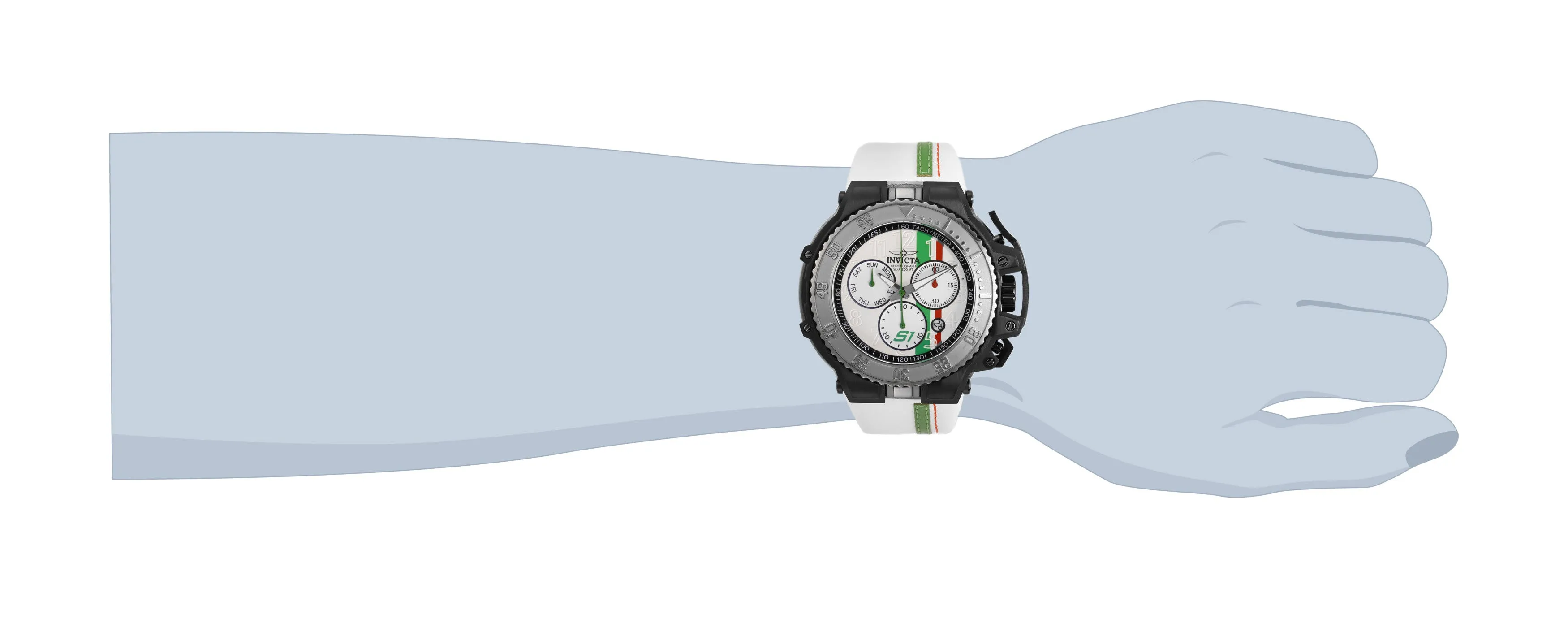 Invicta Leather Analog White Dial Men's Watch-28401