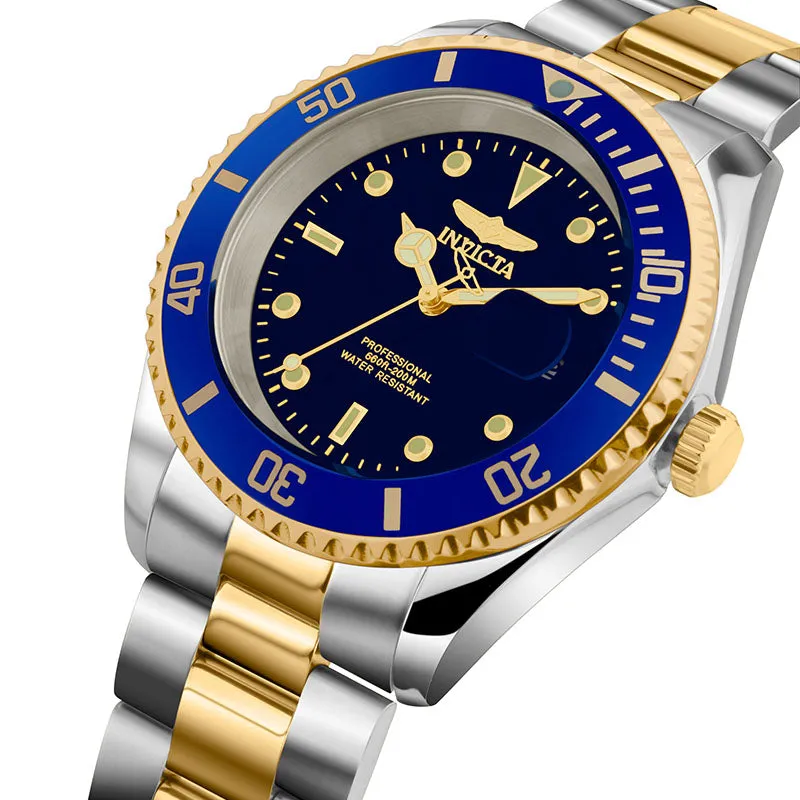 Invicta Stainless Steel Pro Diver Analog Blue Dial Watch for Men - 26972