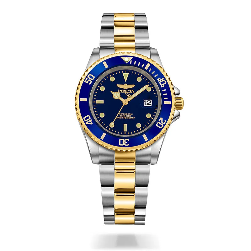 Invicta Stainless Steel Pro Diver Analog Blue Dial Watch for Men - 26972
