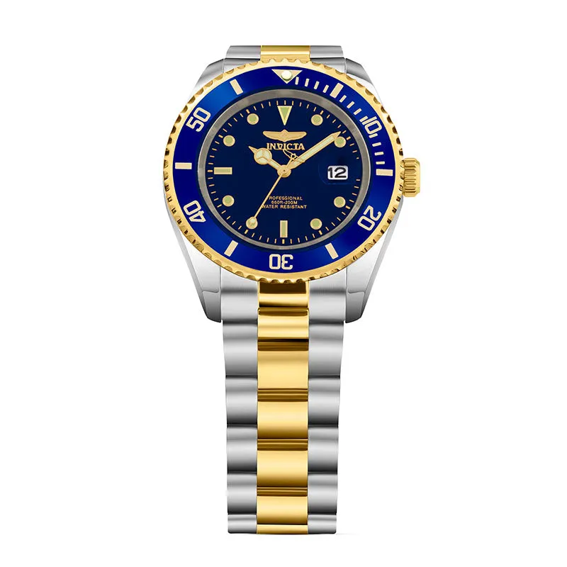 Invicta Stainless Steel Pro Diver Analog Blue Dial Watch for Men - 26972