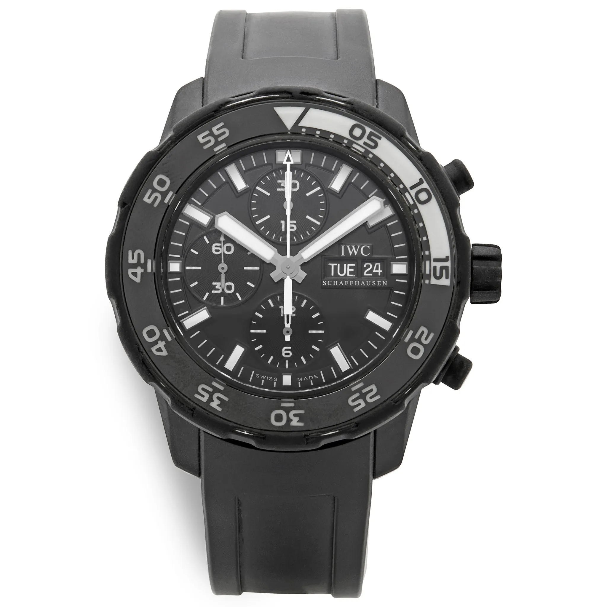 IWC Aquatimer Chronograph Galapagos Island IW376705 Black Dial Automatic Men's Watch