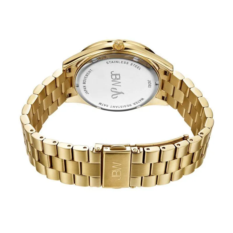 JBW Women's Mondrian Stainless Steel Watch 0.16 ctw Diamond - Gold - J6303