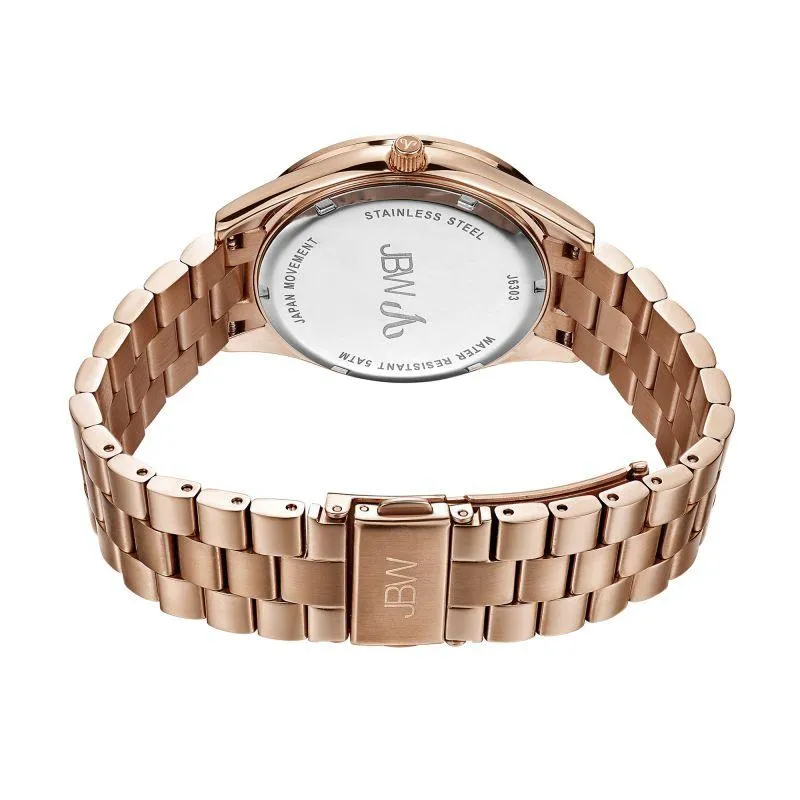 JBW Women's Mondrian Stainless Steel Watch 0.16 ctw Diamond - Rose Gold - J6303
