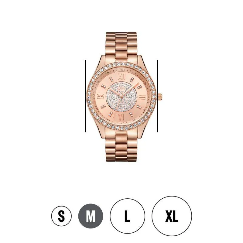 JBW Women's Mondrian Stainless Steel Watch 0.16 ctw Diamond - Rose Gold - J6303