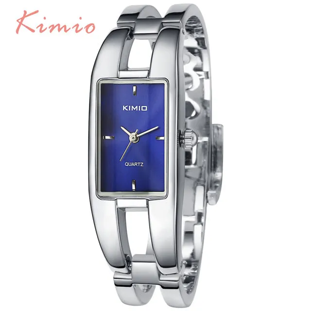 KIMIO Rectangle Hand Ring Bracelet Woman's Watch Ladies Watch Luxury Brand Dress Quartz Watch Wrist Watches For Women Clock Sale