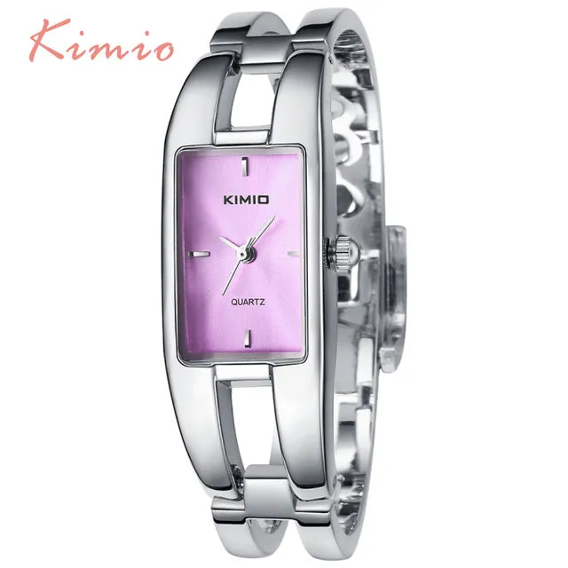 KIMIO Rectangle Hand Ring Bracelet Woman's Watch Ladies Watch Luxury Brand Dress Quartz Watch Wrist Watches For Women Clock Sale