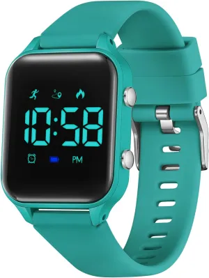 L LAVAREDO Waterproof Kids Digital Watches for Boys Girls,Sport Watch with Pedometer Stopwatch Vibration Alarm for Ages 5-13,No App Fitness Tracker Watch for Kids Teens Birthday Christmas Gifts