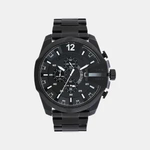 Men's Black Stainless Steel Chronograph Watch DZ4283