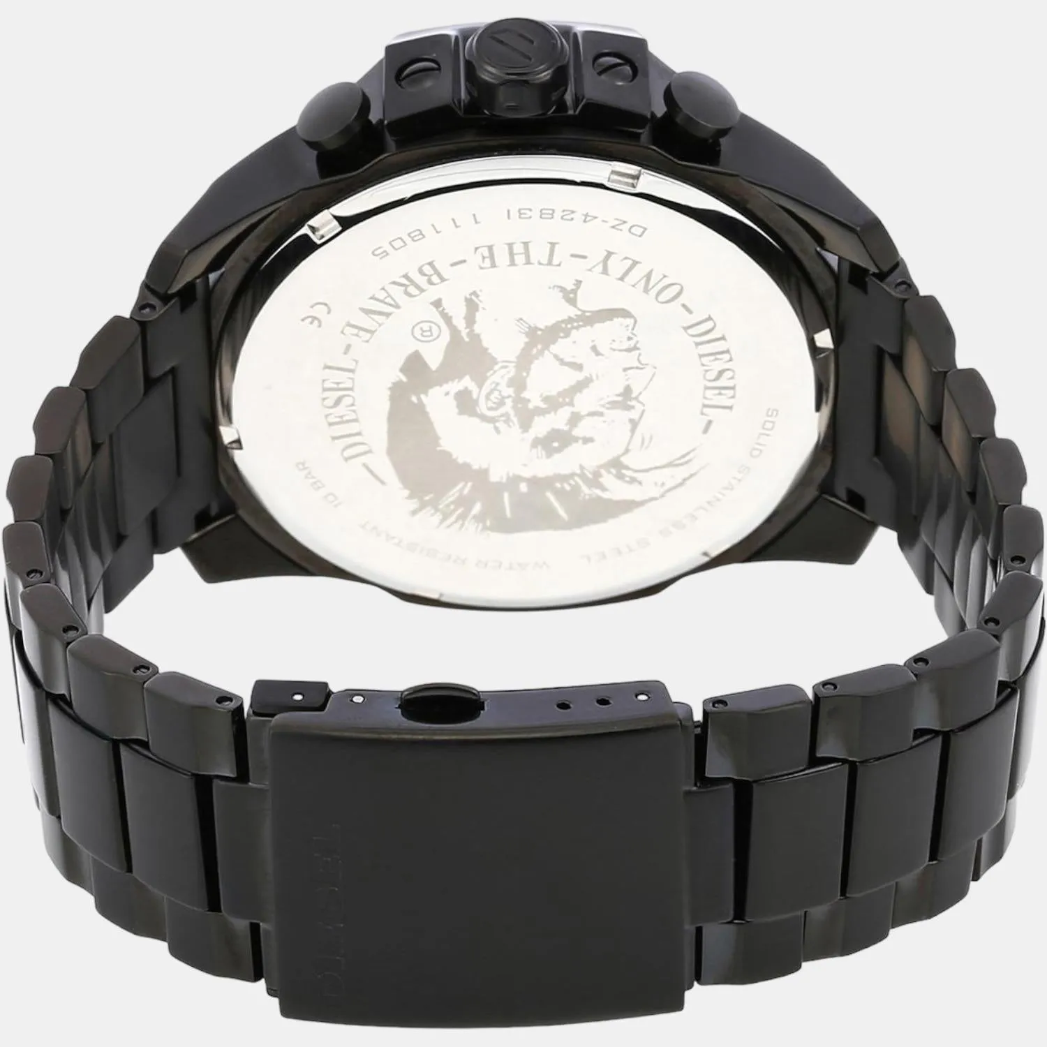 Men's Black Stainless Steel Chronograph Watch DZ4283