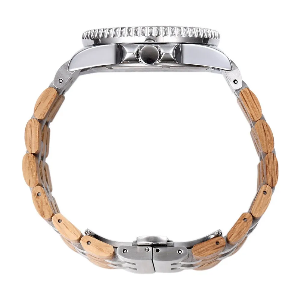 Men's Sports Mechanical Wood Watch